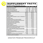 Panda Supplements SINISTER PREWORKOUT