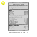 Pre-workout by I AM SUPPS