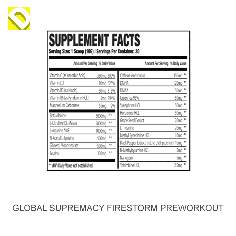Global Supremacy FIRESTORM Preworkout
